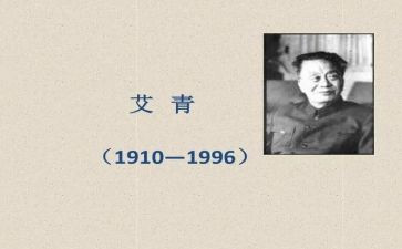 艾青读后感600字作文7篇